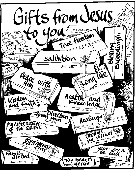 Gifts from Jesus to you
